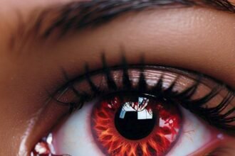 human-eye-with-red-contact-lens